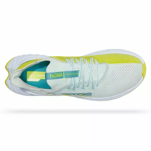 Hoka One One Hoka Carbon X 3 Hardloopschoenen Wit/geel Dames 6 Hoka One One Hoka Carbon X 3 Hardloopschoenen Wit/geel Dames - Afbeelding 4