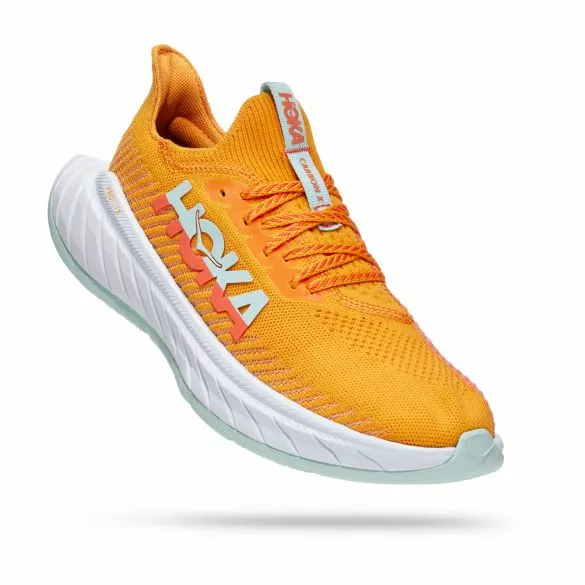 Hoka One One Hoka Carbon X 3 Hardloopschoenen Oranje Dames 4 Hoka One One Hoka Carbon X 3 Hardloopschoenen Oranje Dames - Afbeelding 2