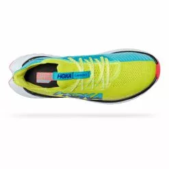 Hoka One One Hoka Carbon X 3 Hardloopschoenen Groen/blauw Dames -Goedkope Sport Glans Winkel hoka dames carbon x evening primrose scuba blue 1123193 epsb 05