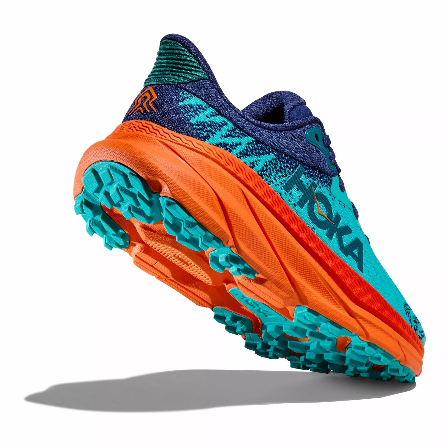 Hoka One One Hoka Challenger ATR 7 Hardloopschoenen Blauw/oranje Dames 5 Hoka One One Hoka Challenger ATR 7 Hardloopschoenen Blauw/oranje Dames - Afbeelding 3
