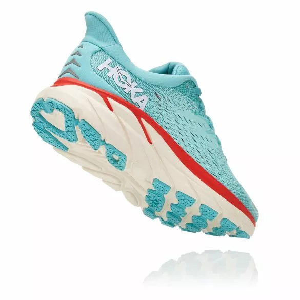 Hoka One One Clifton 8 Hardloopschoenen Blauw/rood Dames 5 Hoka One One Clifton 8 Hardloopschoenen Blauw/rood Dames - Afbeelding 3
