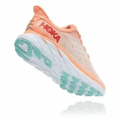 Hoka One One Clifton 8 Hardloopschoenen Roze Dames -Goedkope Sport Glans Winkel hoka dames clifton 8 1119394 cspy 003