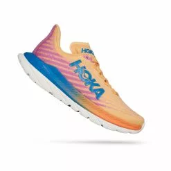 Hoka One One Hoka Mach 5 Hardloopschoenen Roze/blauw Dames