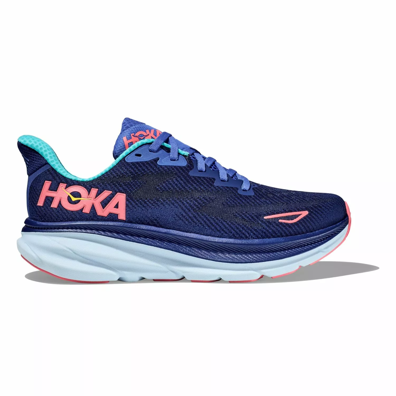 Hoka One One Hoka Clifton 9 Hardloopschoenen Blauw/roze Dames 3 Hoka One One Hoka Clifton 9 Hardloopschoenen Blauw/roze Dames