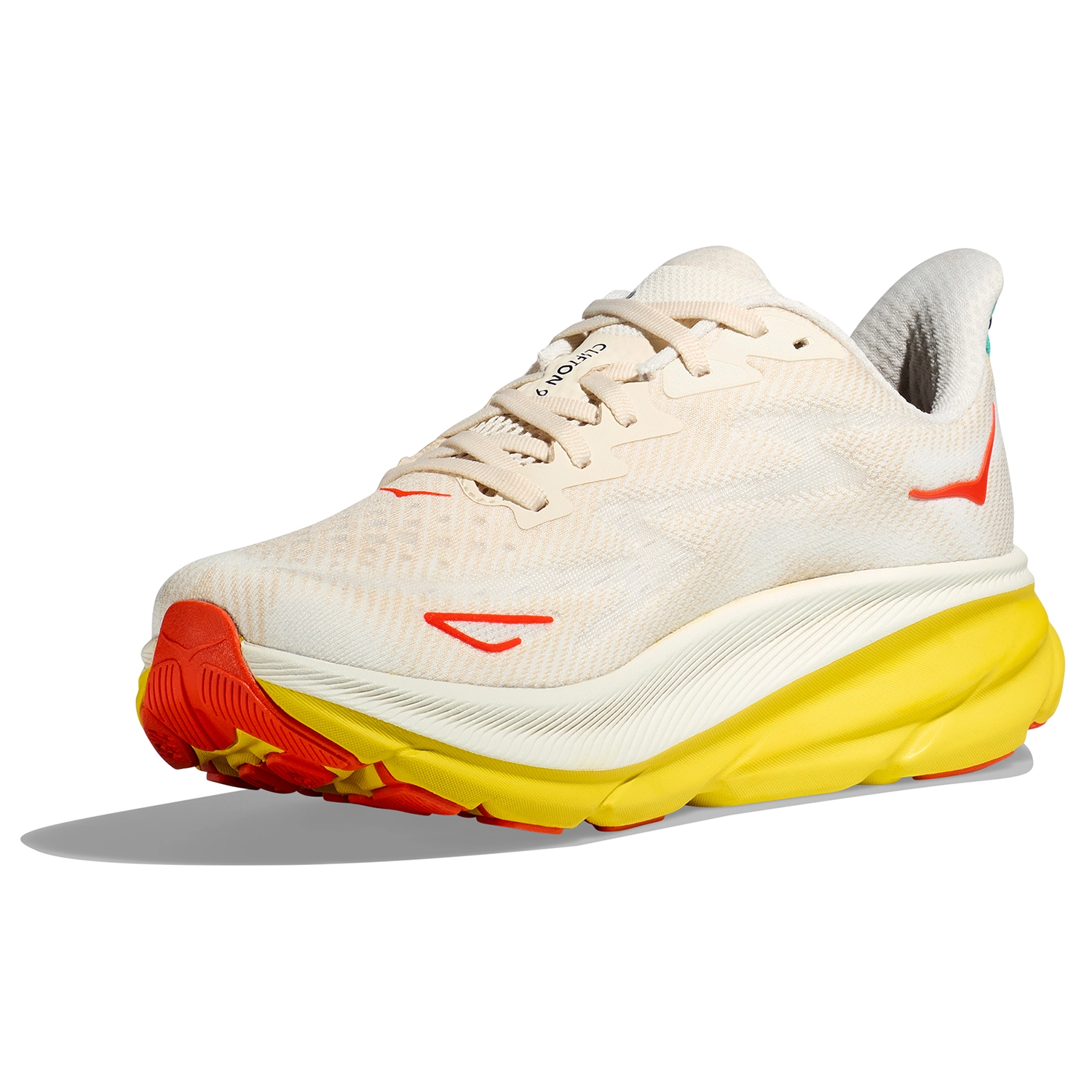 Hoka One One Hoka Clifton 9 Hardloopschoenen Beige/geel Heren 4 Hoka One One Hoka Clifton 9 Hardloopschoenen Beige/geel Heren - Afbeelding 2