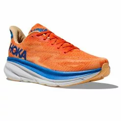 Hoka One One Hoka Clifton 9 Hardloopschoenen Oranje/blauw Heren -Goedkope Sport Glans Winkel hoka hardloopschoenen 1127895 voim 006