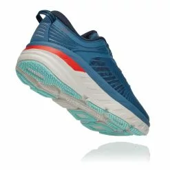 Hoka One One Bondi 7 Hardloopschoenen Blauw Heren -Goedkope Sport Glans Winkel hoka heren bondi 7 1110518 rtos 003