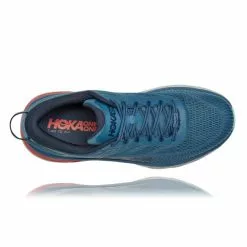 Hoka One One Bondi 7 Hardloopschoenen Blauw Heren -Goedkope Sport Glans Winkel hoka heren bondi 7 1110518 rtos 004