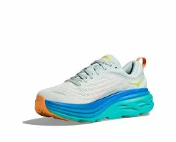Hoka One One Hoka Bondi 8 Hardloopschoenen Grijs/blauw Heren -Goedkope Sport Glans Winkel hoka heren bondi 8 1123202 ifbob 03