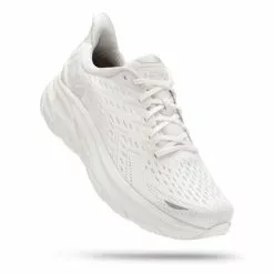 Hoka One One Clifton 8 Hardloopschoenen Wit Heren