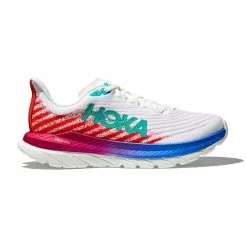 Hoka One One Hoka Mach 5 Hardloopschoenen Wit/rood Heren