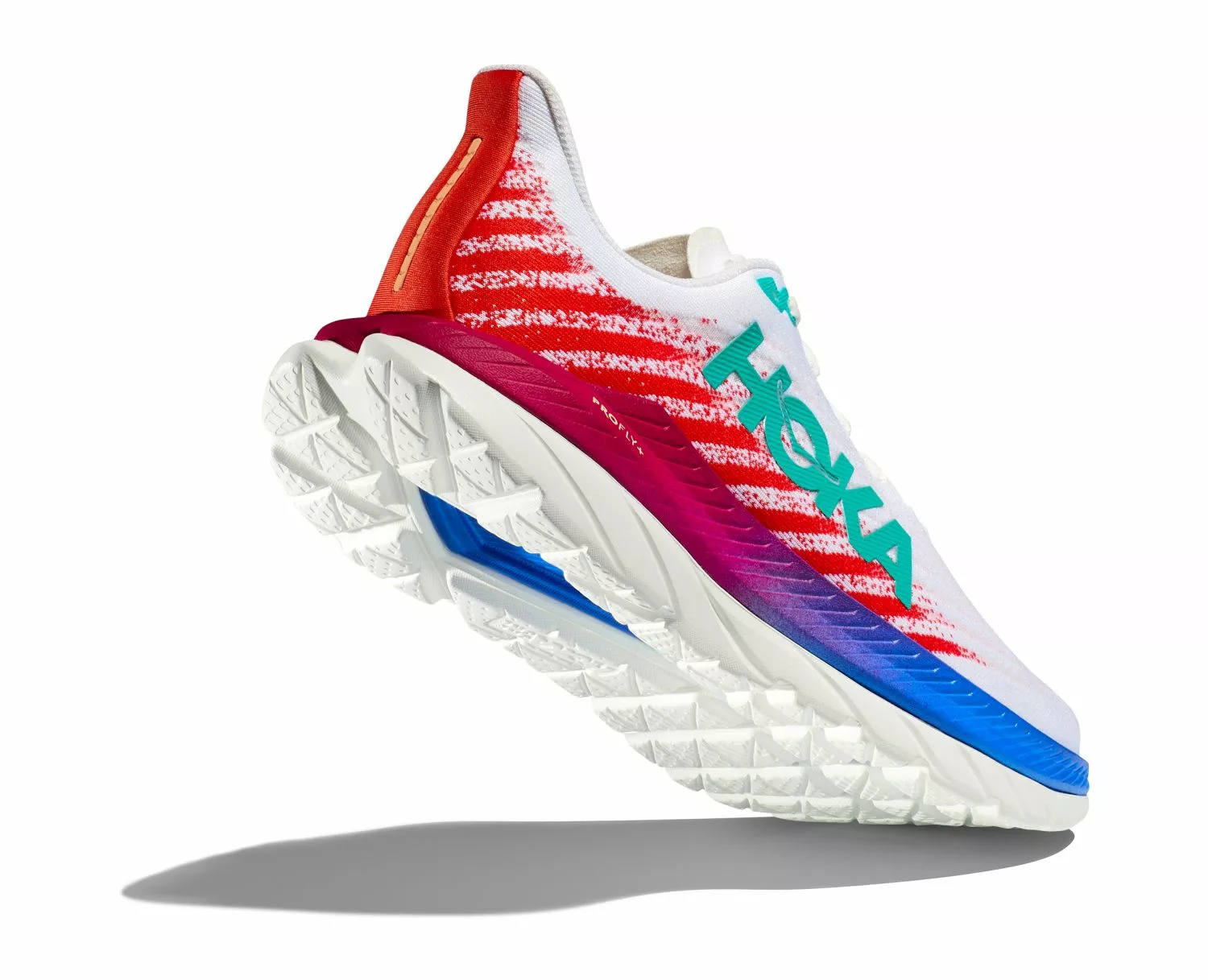 Hoka One One Hoka Mach 5 Hardloopschoenen Wit/rood Heren 4 Hoka One One Hoka Mach 5 Hardloopschoenen Wit/rood Heren - Afbeelding 2