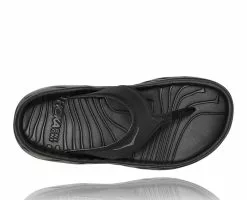Hoka One One Hoka ORA Recovery Flip Slippers Zwart Dames -Goedkope Sport Glans Winkel hoka ora recovery flip 1117910 bdggr 003