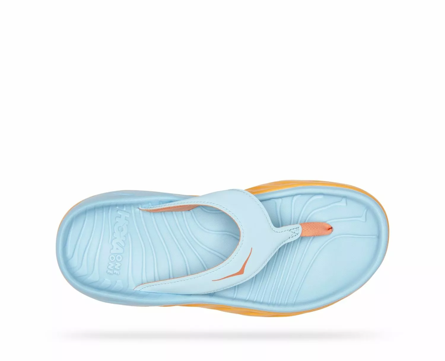 Hoka One One Hoka ORA Recovery Flip Slippers Blauw/oranje Dames 5 Hoka One One Hoka ORA Recovery Flip Slippers Blauw/oranje Dames - Afbeelding 3
