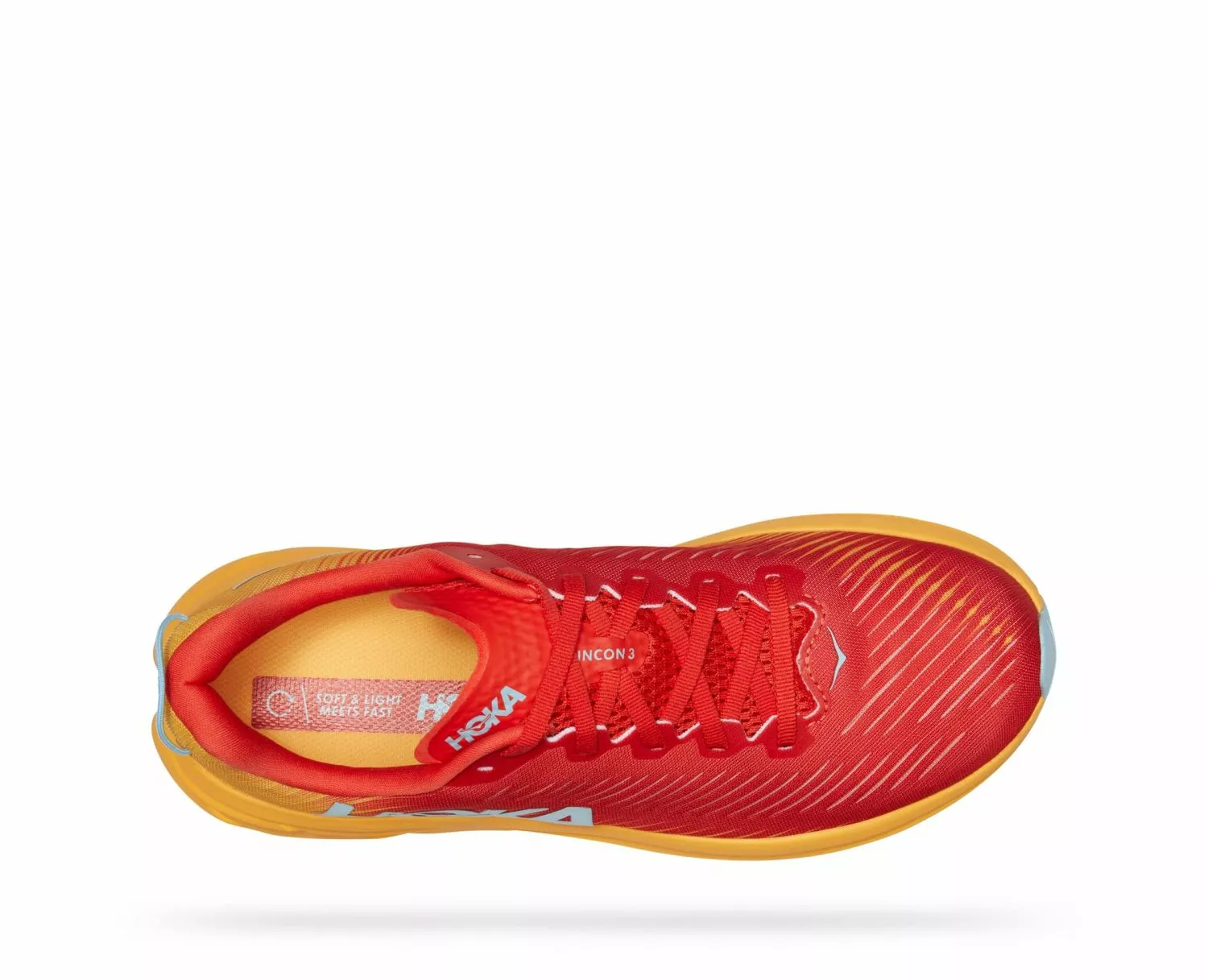 Hoka One One Hoka Rincon 3 Hardloopschoenen Rood/geel Heren 5 Hoka One One Hoka Rincon 3 Hardloopschoenen Rood/geel Heren - Afbeelding 3