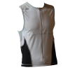 Ironman Tri Top Front Zip Mouwloos Bodysuit Wit/zwart Heren -Goedkope Sport Glans Winkel im8504 0315