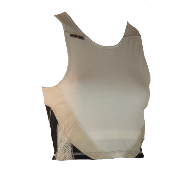 Ironman Tri Top Mouwloos Extreme Wit/zwart Dames 3 Ironman Tri Top Mouwloos Extreme Wit/zwart Dames