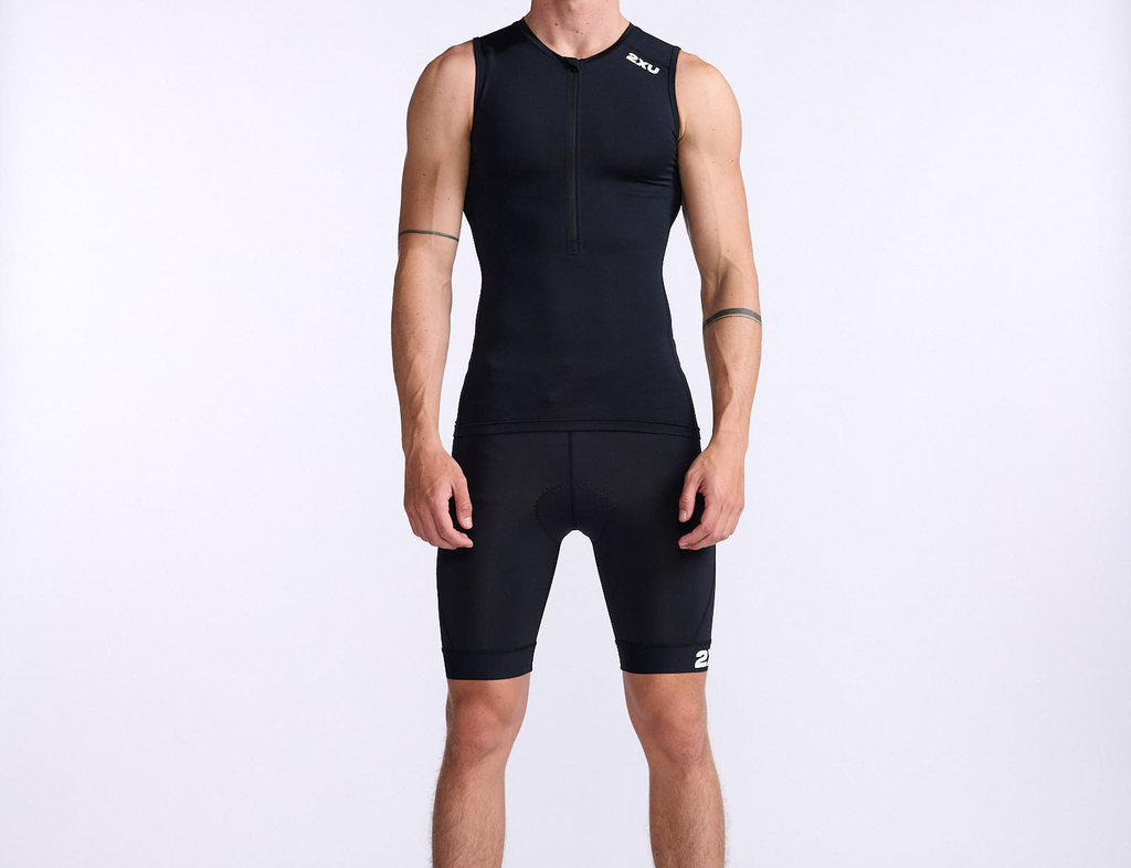 2XU Core Tri Singlet Mouwloos Zwart Heren 3 2XU Core Tri Singlet Mouwloos Zwart Heren