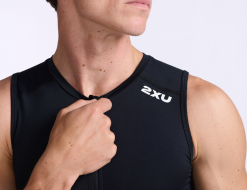 2XU Core Tri Singlet Mouwloos Zwart Heren 10 2XU Core Tri Singlet Mouwloos Zwart Heren -Goedkope Sport Glans Winkel mt6438a blk wht 024