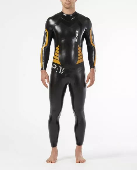 2XU P:1 Propel Lange Mouw Wetsuit Zwart/oranje Heren 5 2XU P:1 Propel Lange Mouw Wetsuit Zwart/oranje Heren - Afbeelding 3
