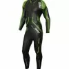 2XU Propel Pro Lange Mouw Wetsuit Zwart/groen Heren -Goedkope Sport Glans Winkel mw5124c blk ngg
