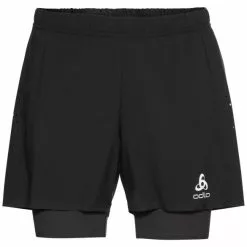 Odlo Zeroweight 5-Inch 2-in-1 Hardloopshorts Zwart Heren