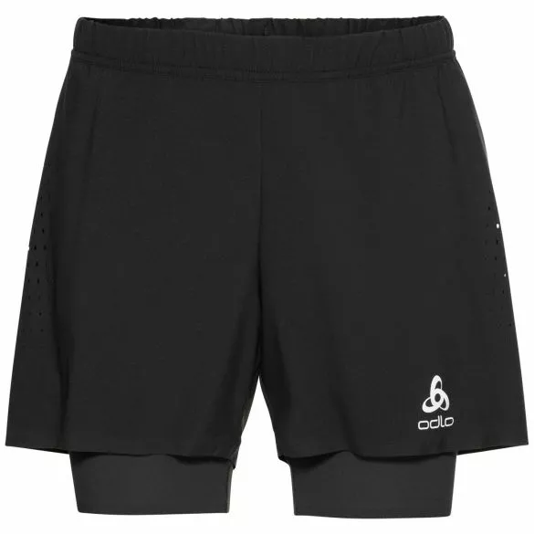 Odlo Zeroweight 5-Inch 2-in-1 Hardloopshorts Zwart Heren 3 Odlo Zeroweight 5-Inch 2-in-1 Hardloopshorts Zwart Heren