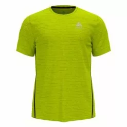 Odlo Zeroweight Chil-Tec Hardloopshirt Korte Mouw Geel Heren