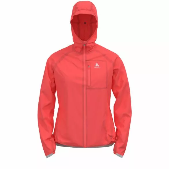 Odlo Dual Dry Waterproof Hardloopjack Roze Dames 3 Odlo Dual Dry Waterproof Hardloopjack Roze Dames