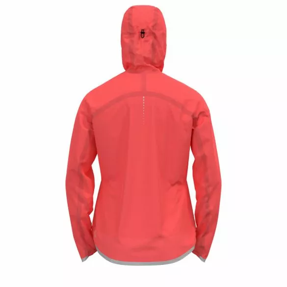 Odlo Dual Dry Waterproof Hardloopjack Roze Dames 4 Odlo Dual Dry Waterproof Hardloopjack Roze Dames - Afbeelding 2