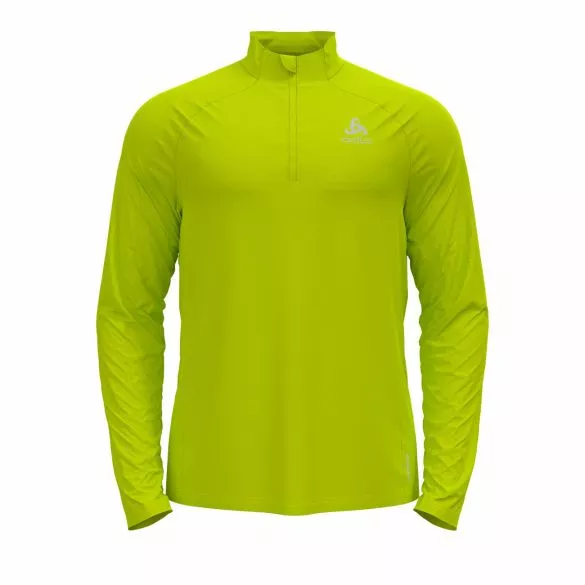 Odlo Essential Ceramiwarm (zip) Hardloopshirt Lange Mouw Geel Heren 3 Odlo Essential Ceramiwarm (zip) Hardloopshirt Lange Mouw Geel Heren