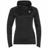 Odlo Run Easy Warm Millennium Element Hardloopshirt Lange Mouw Zwart Dames