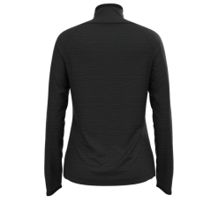 Odlo Run Easy Warm (zip) Millennium Element Hardloopshirt Lange Mouw Zwart Dames -Goedkope Sport Glans Winkel odlo run easy vest dames zwart 313261 60008 02