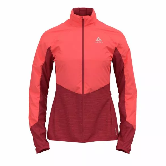 Odlo Run Easy Warm Hybrid Hardloopjack Roze Dames 3 Odlo Run Easy Warm Hybrid Hardloopjack Roze Dames
