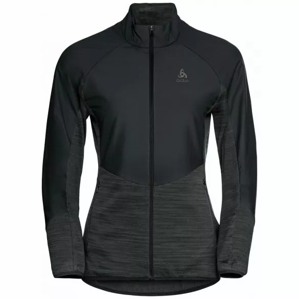 Odlo Run Easy Warm Hybrid Hardloopjack Zwart Dames 3 Odlo Run Easy Warm Hybrid Hardloopjack Zwart Dames