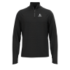 Odlo Run Easy Warm (zip) Millennium Element Hardloopshirt Lange Mouw Zwart Heren