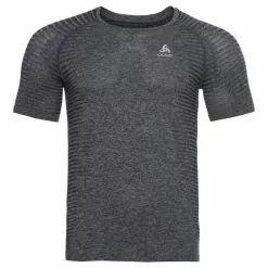 Odlo Essential Seamless Hardloopshirt Korte Mouw Grijs Heren