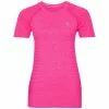 Odlo Essential Seamless Hardloopshirt Korte Mouw Roze Dames