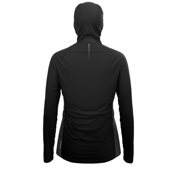 Odlo Zeroweight Ceramiwarm Hardloopshirt Lange Mouw Zwart Dames 4 Odlo Zeroweight Ceramiwarm Hardloopshirt Lange Mouw Zwart Dames - Afbeelding 2