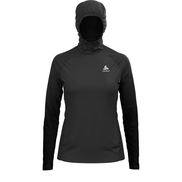 Odlo Zeroweight Ceramiwarm Hardloopshirt Lange Mouw Zwart Dames 3 Odlo Zeroweight Ceramiwarm Hardloopshirt Lange Mouw Zwart Dames