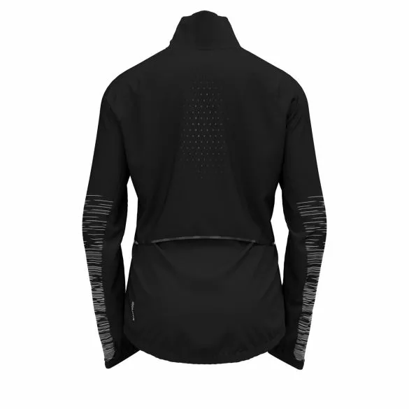 Odlo Zeroweight Pro Warm Reflect Hardloopjack Zwart Dames 4 Odlo Zeroweight Pro Warm Reflect Hardloopjack Zwart Dames - Afbeelding 2