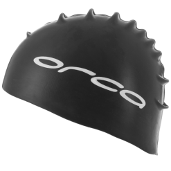 Orca Siliconen Badmuts Swim Cap Zwart