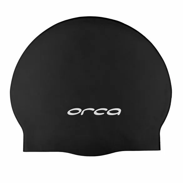 Orca Siliconen Badmuts Swim Cap Zwart 4 Orca Siliconen Badmuts Swim Cap Zwart - Afbeelding 2