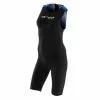 Orca 226 Perform Swimskin Mouwloos Zwart/blauw Dames -Goedkope Sport Glans Winkel orca trisuits dames 226 womens swimskin zwart blauw kp5908