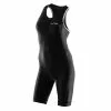 Orca Core Basic Race Trisuit Mouwloos Zwart Dames -Goedkope Sport Glans Winkel orca trisuits dames core basic race suit zwart kc5301 001