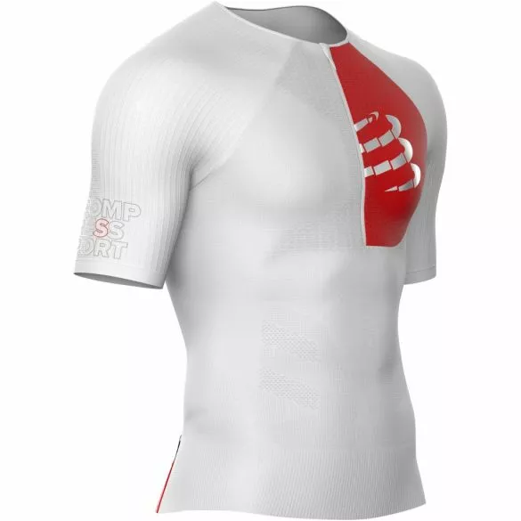 Compressport Postural Aero Korte Mouw Compressie Tri Top Wit Heren 3 Compressport Postural Aero Korte Mouw Compressie Tri Top Wit Heren