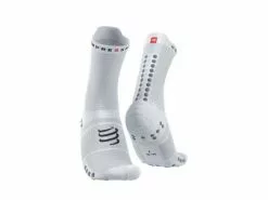 Compressport Pro Racing V4.0 High Cut Hardloopsokken Wit