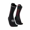 Compressport Pro Racing V4.0 High Cut Hardloopsokken Zwart -Goedkope Sport Glans Winkel pro racing socks v4 ultralight bike black red 1