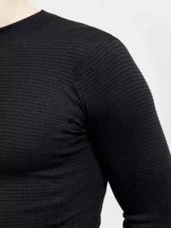 Craft Pro Wool Extreme X Lange Mouw Ondershirt Zwart Heren -Goedkope Sport Glans Winkel pro wool extreme x ls m closeup3 preview