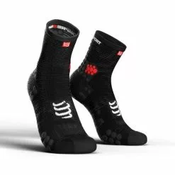 Compressport Pro Racing V3.0 Hoge Hardloopsokken Zwart